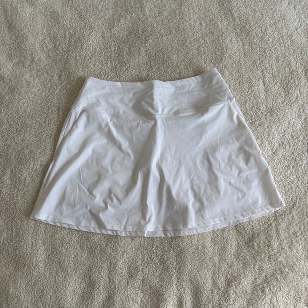 Ruby Ribbon White Tennis Skort Athletic Skirt with Built-in Shorts Womens Large